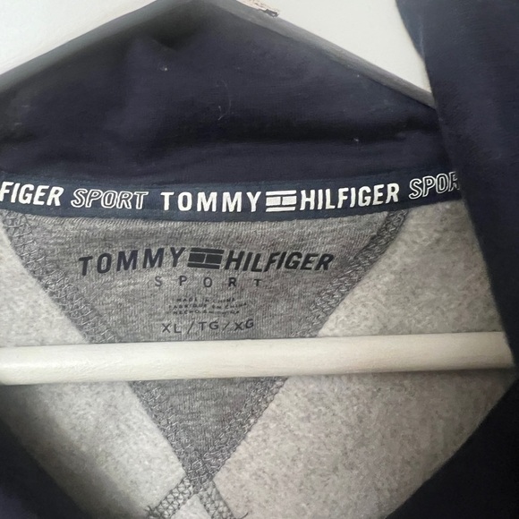 Tommy Hilfiger Gray and Pink Zip-Up Sweatshirt 314 - Picture 9 of 15
